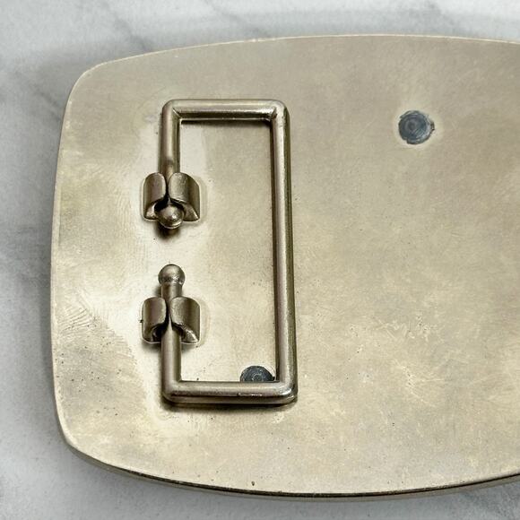 Rhinestone X Letter Initial Monogram Silver Tone Belt Buckle ✨ - Picture 7 of 8